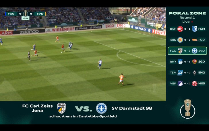 DFB Pokal: Carl Zeiss Jena vs SV Darmstadt 98