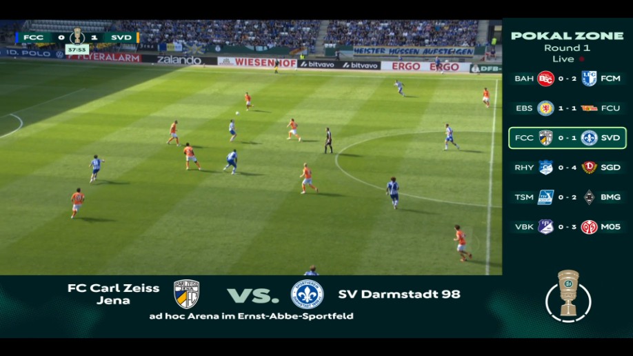 DFB Pokal: Carl Zeiss Jena vs SV Darmstadt 98