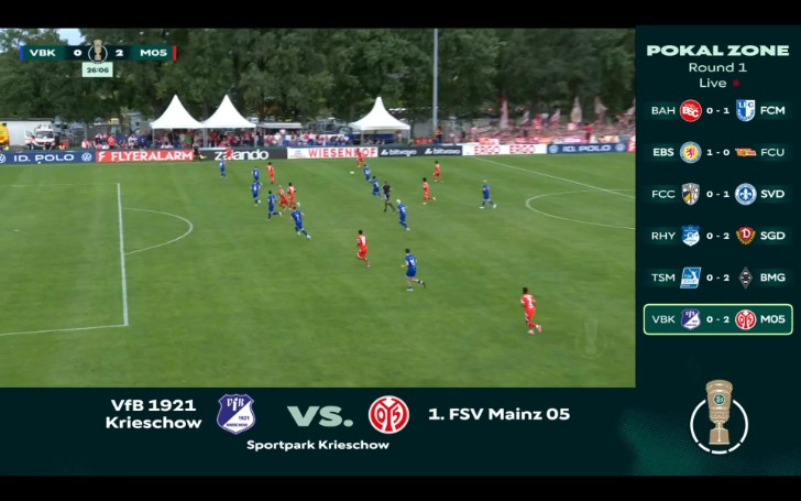 DFB Pokal: Krieschow vs FSV Mainz 05