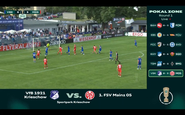 DFB Pokal: Krieschow vs FSV Mainz 05