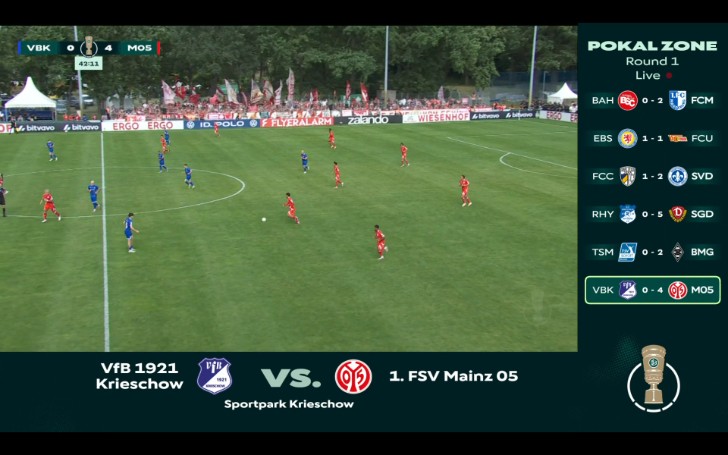 DFB Pokal: Krieschow vs FSV Mainz 05