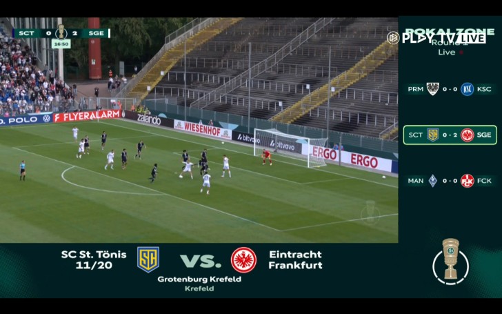 DFB Pokal: SC St. Tönis vs Eintracht Frankfurt