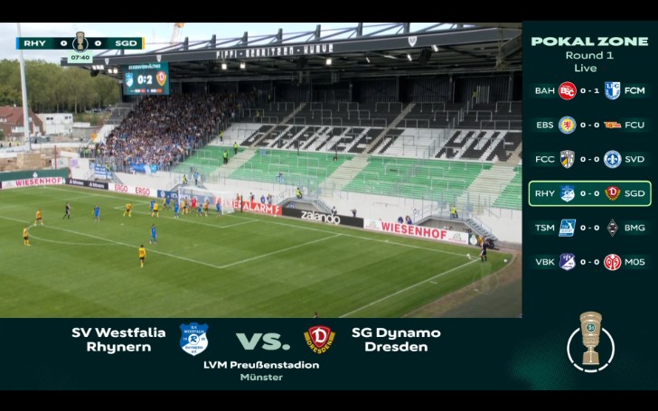 DFB Pokal: Westfalia Rhynern vs Dynamo Dresden