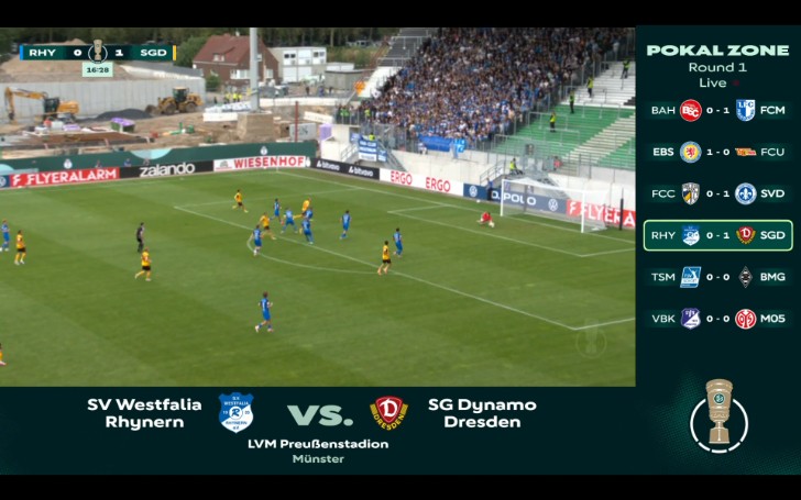 DFB Pokal: Westfalia Rhynern vs Dynamo Dresden